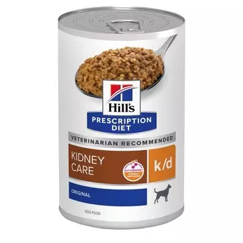 Hills Prescription Diet k/d диетический влажный корм для собак при заболеваниях почек, в консервах - 370 г х 6 шт диетические супер премиум для взрослых с курицей для всех пород консервы (в железной банке) Импортный корм 1 уп. х 1 шт. х 0.37 кг