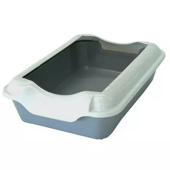 Homecat Бюджет лоток для кошек с бортиком серый - 37х27х115 см для всех возрастов Россия 1 уп. х 1 шт. х 0.39 кг