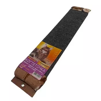 Homecat Когтеточка Стандарт, ковролиновая, с меховой отделкой малая 54х11х3 см Китай 1 уп. х 1 шт. х 0.7 кг