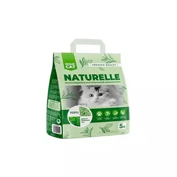 Homecat Naturelle комкующийся наполнитель, растительный, для кошачьих туалетов, с ароматом зеленого чая - 5 л для всех возрастов мешок Россия 1 уп. х 1 шт. х 2 кг
