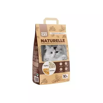 Homecat Naturelle Original наполнитель комкующийся, растительный, для кошачьих туалетов - 10 л для всех возрастов мешок Россия 1 уп. х 1 шт. х 4 кг