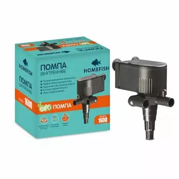 Homefish 1600 помпа для аквариума - до 300 л Китай 1 уп. х 1 шт. х 0.38 кг