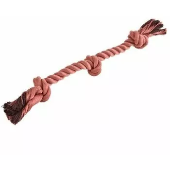 Homepet игрушка для собак канат с тремя узлами - 43 см для всех возрастов породы крупного размера Китай 1 уп. х 1 шт. х 0.13 кг