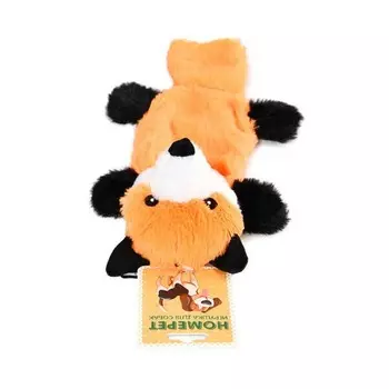 Homepet игрушка для собак, лиса с пищалкой и шуршащим эффектом, плюш 43х16 см Китай 1 уп. х 1 шт. х 0.048 кг