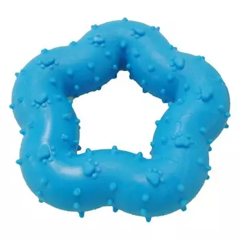 Homepet игрушка для собак, звезда, с рисунком лапки, 9 см Россия 1 уп. х 1 шт. х 0.058 кг