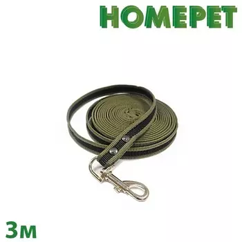 Homepet поводок для собак с ручкой и карабином 18 мм, 3 м Китай 1 уп. х 1 шт. х 0.1 кг