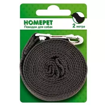 Homepet поводок для собак стропа с карабином, 25 мм, 2 м Китай 1 уп. х 1 шт. х 0.11 кг