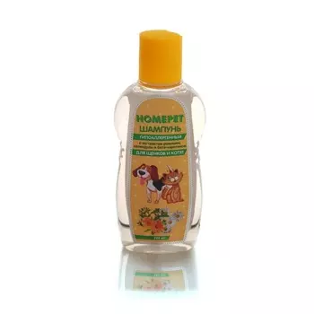 Homepet шампунь для щенков и котят, гипоаллергенный, с экстрактом ромашки, календулы и бета-каротином 1х14, 220 мл Россия 1 уп. х 1 шт. х 0.22 кг