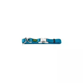 Hunter ошейник для собак ALU-Strong L (45-65 см) нейлон с металлической застежкой бирюзовый премиум Германия 1 уп. х 1 шт. х 0.11 кг