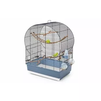 Imac Andorra клетка для птиц, синяя, 61х38х76 см Италия 1 уп. х 1 шт. х 5.32 кг