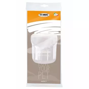 Imac Star кормушка для птиц герметичная, белая, блистер, 8х8,5х8,5 см Италия 1 уп. х 1 шт. х 0.553 кг