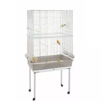 Imac Tasha Double клетка для птиц, серая Италия 1 уп. х 1 шт. х 14.9 кг