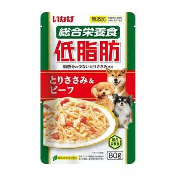 Inaba Teishibo полнорационный влажный корм для собак, куриное филе с говядиной, волокна в желе, в паучах - 80 г повседневный супер премиум беззерновые для взрослых с говядиной для всех пород паучи Импортный корм 1 уп. х 48 шт. х 3.84 кг