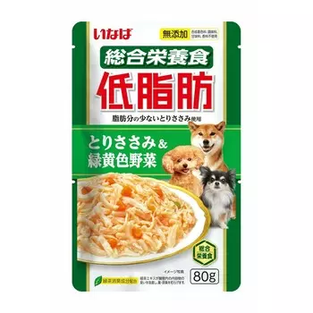 Inaba Teishibo полнорационный влажный корм для собак, куриное филе с овощами, волокна в желе, в паучах - 80 г повседневный супер премиум беззерновые для взрослых с овощами для всех пород паучи Импортный корм 1 уп. х 48 шт. х 3.84 кг