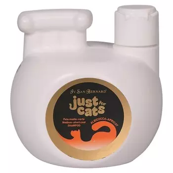 Iv San Bernard Just for cats Apricot шампунь для кошек, для короткой и средней шерсти, с абрикосом - 300 мл уход за шерстью Италия 1 уп. х 1 шт. х 0.3 кг