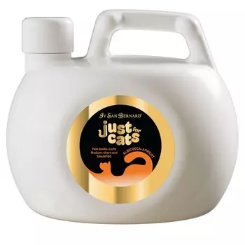 Iv San Bernard Just for cats Apricot шампунь для кошек, для короткой и средней шерсти, с абрикосом - 1 л уход за шерстью Италия 1 уп. х 1 шт. х 1 кг
