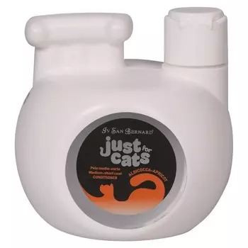 Iv San Bernard Just for cats Apricot кондиционер для кошек, для короткой и средней шерсти, с абрикосом - 300 мл уход за шерстью Италия 1 уп. х 1 шт. х 0.3 кг