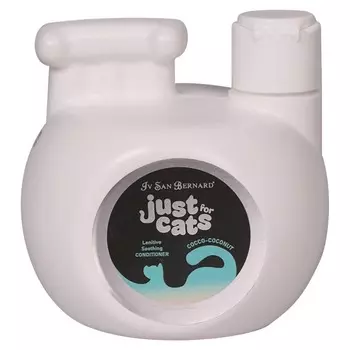 Iv San Bernard Just for cats Coconut успокаивающий кондиционер для кошек, для любого типа шерсти, с кокосом - 300 мл уход за шерстью Италия 1 уп. х 1 шт. х 0.3 кг