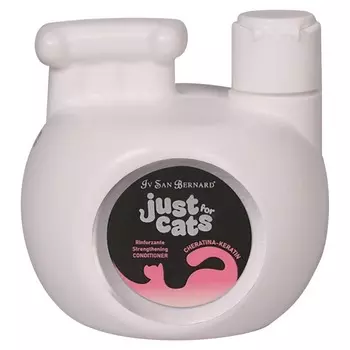 Iv San Bernard Just for cats Keratin восстанавливающий кондиционер для кошек, для любого типа шерсти, с кератином - 300 мл уход за шерстью Италия 1 уп. х 1 шт. х 0.3 кг