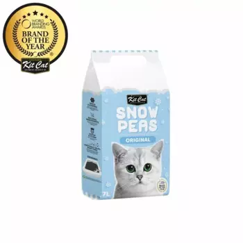 Kit Cat Snow Peas наполнитель для туалета кошки биоразлагаемый на основе горохового шрота оригинал - 7 л повседневный супер премиум для всех возрастов мешок Китай 1 уп. х 1 шт. х 1.8 кг