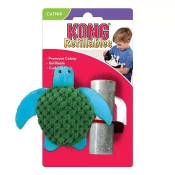 Kong игрушка для кошек Черепашка с тубом кошачьей мяты 9 см для всех возрастов для всех пород Китай 1 уп. х 1 шт. х 0.034 кг