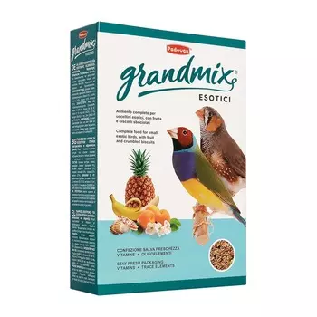 Корм Padovan Grandmix esotici для экзотических птиц комплексный основной - 400 г повседневный премиум для взрослых Импортный корм 1 уп. х 1 шт. х 0.4 кг