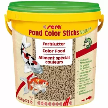 Корм Sera Color Sticks для прудовых рыб - 10 л, 1,5 кг Германия 1 уп. х 1 шт. х 1.5 кг