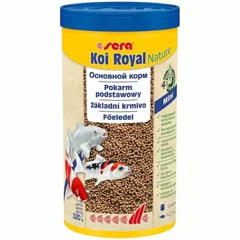 Корм Sera Koi Royal ST mini для прудовых рыб - 1 л, 300 г Германия 1 уп. х 1 шт. х 0.3 кг