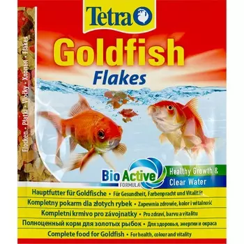 Корм Tetra Goldfish для всех видов золотых рыбок в хлопьях - 12 г (саше) повседневный Импортный корм 1 уп. х 1 шт. х 0.012 кг