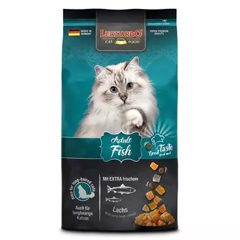 Leonardo Adult Fish сухой корм для кошек, с РЫБОЙ и рисом - 1,8 кг холистик холистики для взрослых с рыбой для всех пород мешок Германия 1 уп. х 1 шт. х 1.8 кг
