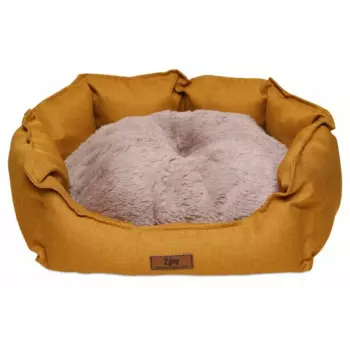 Lion лежанка Бруно LM00104-5 для собак мелких и средних пород и кошек, горчичный - M (70x60x25 см) породы мелкого размера Россия 1 уп. х 1 шт. х 1 кг