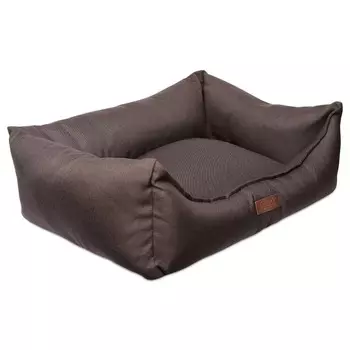 Lion лежанка Мэдисон LM00112-3b для собак средних и крупных пород и кошек, темно-коричневый - L (90x70 см) породы крупного размера Россия 1 уп. х 1 шт. х 1 кг