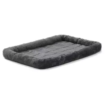 MidWest лежанка Pet Bed меховая 61х46 см серая породы среднего размера Китай 1 уп. х 1 шт. х 0.51 кг