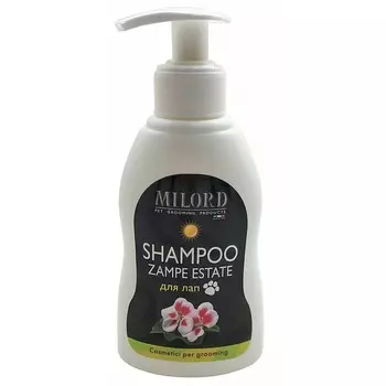 Milord Shampoo Zampe Estate шампунь "Репеллентный" для собак для мытья лап - 200 мл уход за лапами для всех возрастов для всех пород Италия 1 уп. х 1 шт. х 0.2 кг