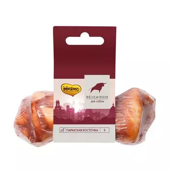 Мнямс Деликатес "Пармская косточка" лакомство для собак, размер S, 35 г повседневный супер премиум для взрослых с птицей породы мелкого размера Россия 1 уп. х 1 шт. х 0.035 кг