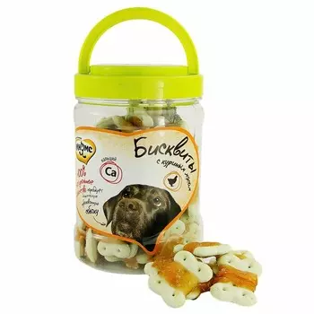Мнямс лакомство для собак, бисквиты с куриным мясом - 340 г Китай 1 уп. х 1 шт. х 0.34 кг
