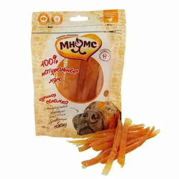 Мнямс лакомство для собак, куриная соломка с хондроитином - 100 г повседневный Китай 1 уп. х 1 шт. х 0.1 кг
