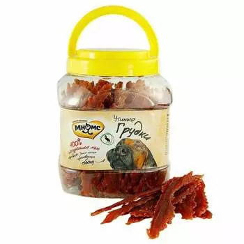 Мнямс лакомство для собак, утиные грудки, в банке - 800 г повседневный для взрослых с уткой для всех пород Китай 1 уп. х 1 шт. х 0.8 кг