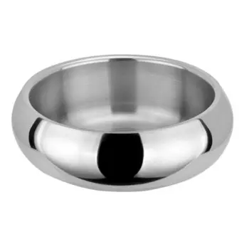Mr.Kranch Belly Bowl миска из нержавеющей стали с нескользящим основанием - 400 мл для всех возрастов Индия 1 уп. х 1 шт. х 0.216 кг