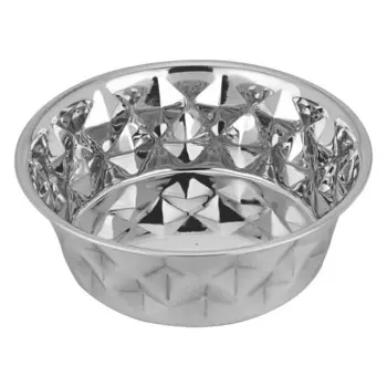 Mr.Kranch Daimond миска из нержавеющей стали с нескользящим основанием - 2,7 л для всех возрастов Индия 1 уп. х 1 шт. х 0.412 кг