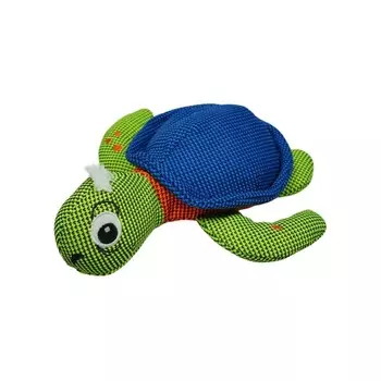 Mr.Kranch игрушка для собак Черепашка с пищалкой, синяя с зеленым - 29 см породы мелкого размера Китай 1 уп. х 1 шт. х 0.117 кг