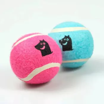 Mr.Kranch игрушка для собак Теннисный мяч малый набор голубой, розовый - 6,3 см, 2 шт миниатюрные породы Китай 1 уп. х 1 шт. х 0.12 кг