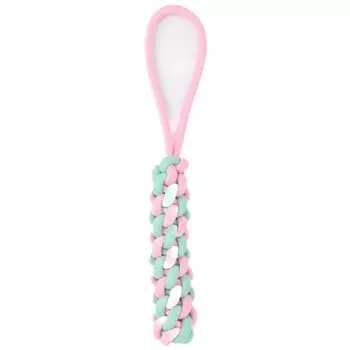 Mr.Kranch игрушка для собак, Жгут из каната, розовая с голубым, 30*4 см для всех возрастов для всех пород Китай 1 уп. х 1 шт. х 0.067 кг