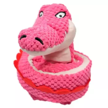 Mr.Kranch игрушка для собак "Змейка" с карманами под лакомство, розовая - 96 см миниатюрные породы Китай 1 уп. х 1 шт. х 0.185 кг