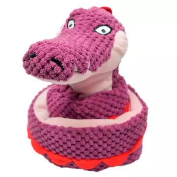 Mr.Kranch игрушка для собак "Змейка" с карманами под лакомство, бордовая - 96 см миниатюрные породы Китай 1 уп. х 1 шт. х 0.185 кг