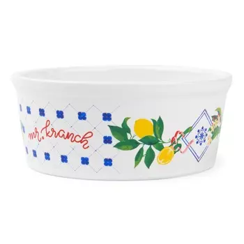 Mr.Kranch миска для собак и кошек "Лимоны", фарфор, белая - 450 мл для всех возрастов Китай 1 уп. х 1 шт. х 0.4 кг