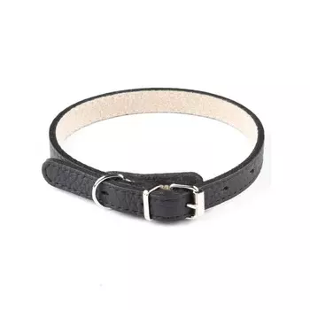 Mr.Kranch ошейник для собак из натуральной кожи прямой, 48-60см, чёрный Россия 1 уп. х 1 шт. х 0.1 кг