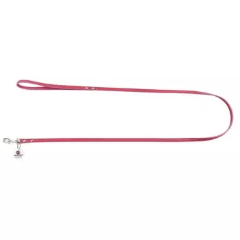 Mr.Kranch поводок для собак, из натуральной кожи с QR-адресником, 130 см, 10 мм, розовый для всех возрастов Россия 1 уп. х 1 шт. х 0.1 кг