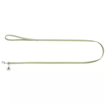 Mr.Kranch поводок для собак, из натуральной кожи с QR-адресником, 130 см, 8 мм, нежно-зеленый для всех возрастов Россия 1 уп. х 1 шт. х 0.1 кг