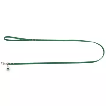 Mr.Kranch поводок для собак, из натуральной кожи с QR-адресником, 130 см, 12 мм, зеленый для всех возрастов Россия 1 уп. х 1 шт. х 0.1 кг